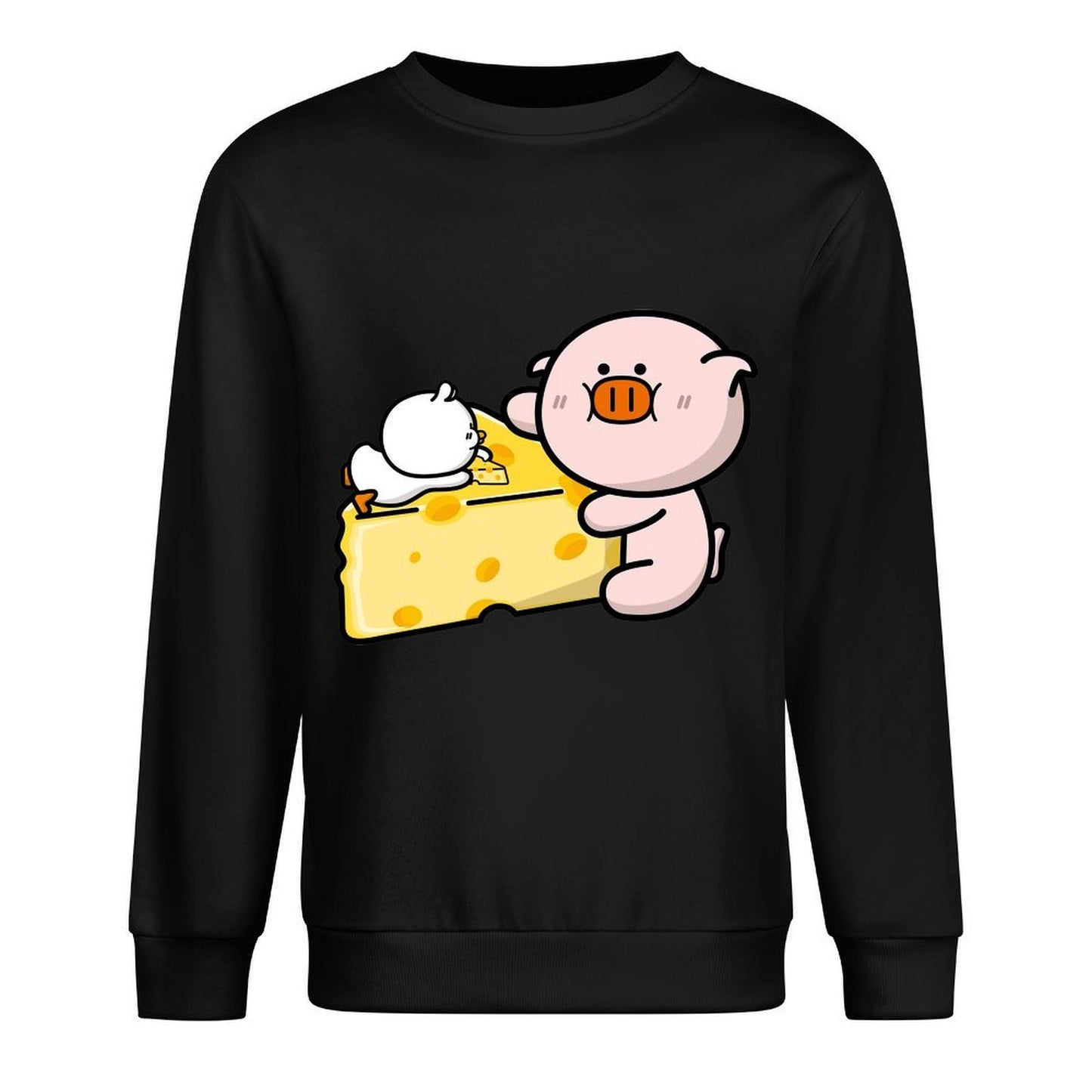 Front Patterned Long Sleeve TopEasyWear Batch-Printed