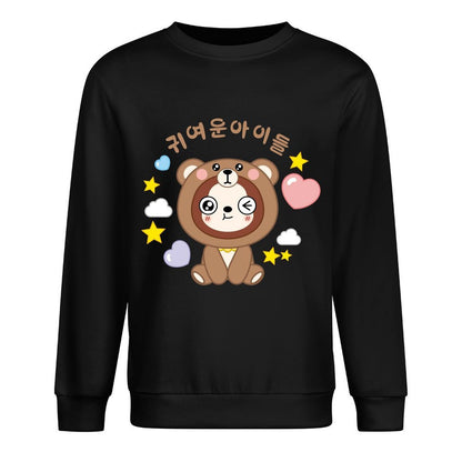 Front Patterned Long Sleeve TopNatural Outdoor