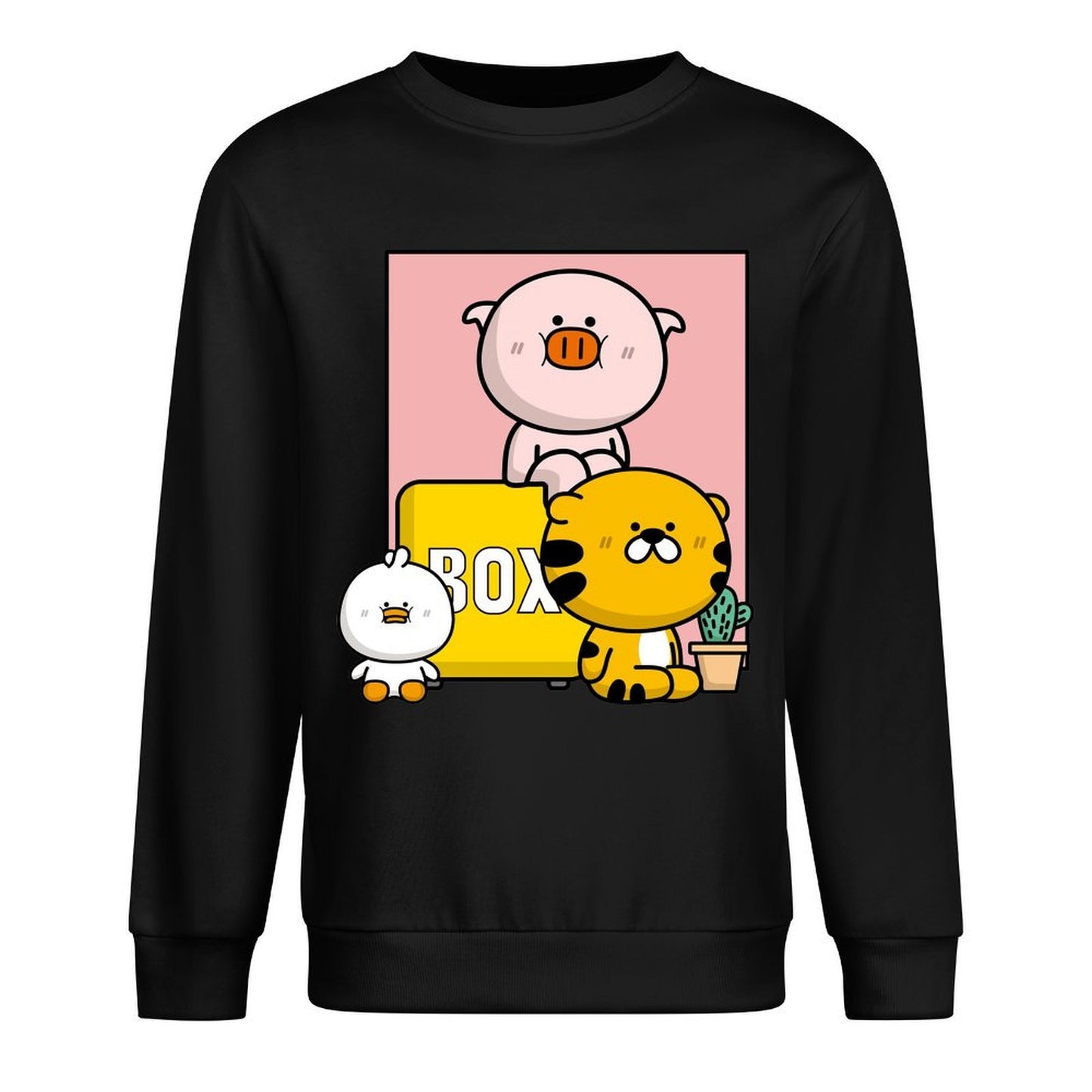 Front Patterned Long Sleeve TopUnisex SoftLine