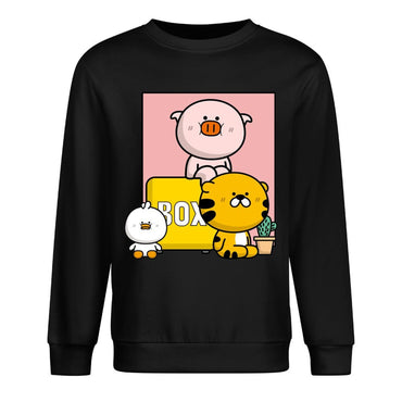 Front Patterned Long Sleeve TopUnisex SoftLine