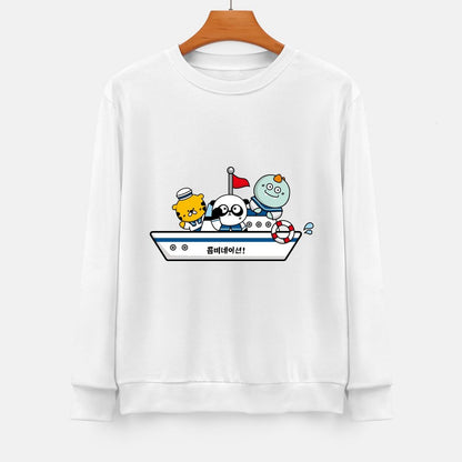 Front Patterned Long Sleeve TopClassic Strong