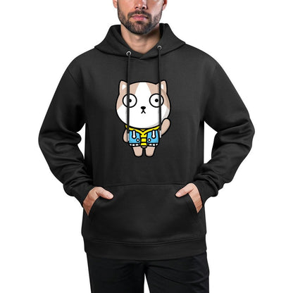 Crisp Print Slim Fit Front Graphic Hoodies