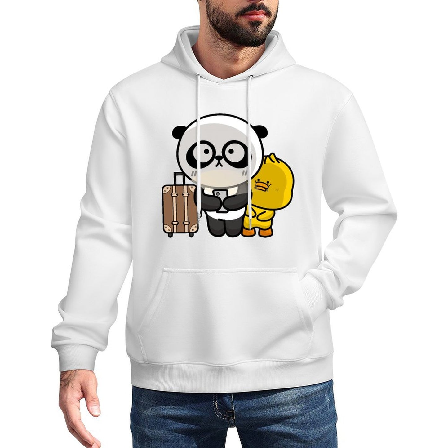 Front Graphic HoodiesClassic Fit Breathable