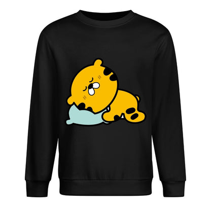 Front Patterned Long Sleeve TopSoftstyle Soft-Touch