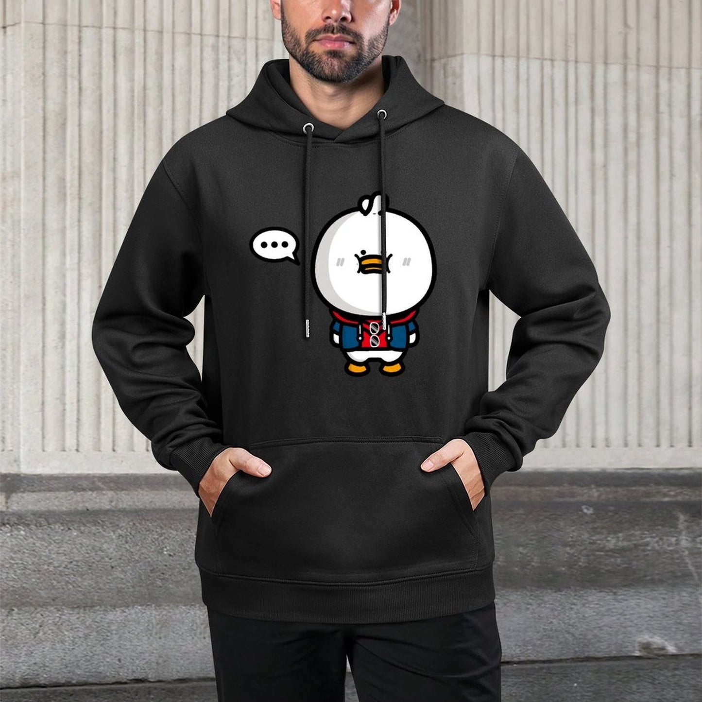 Oversized Signature Front Graphic Hoodies