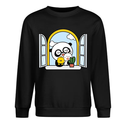 Front Patterned Long Sleeve TopBatch-Printed ActiveWear