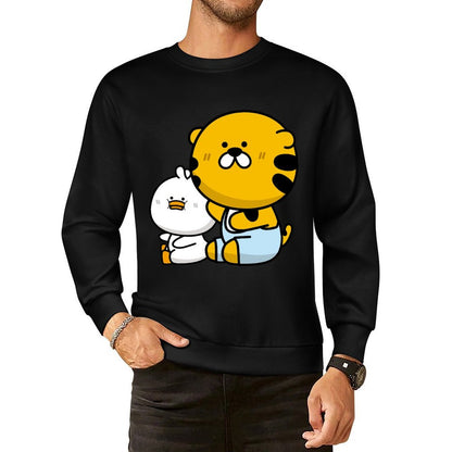 Front Patterned Long Sleeve TopIndoor Vibrant Colors