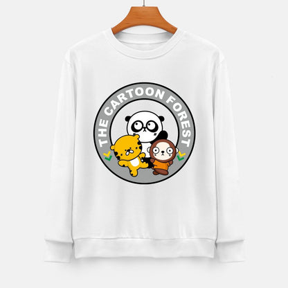 Front Patterned Long Sleeve TopMidweight Batch-Printed