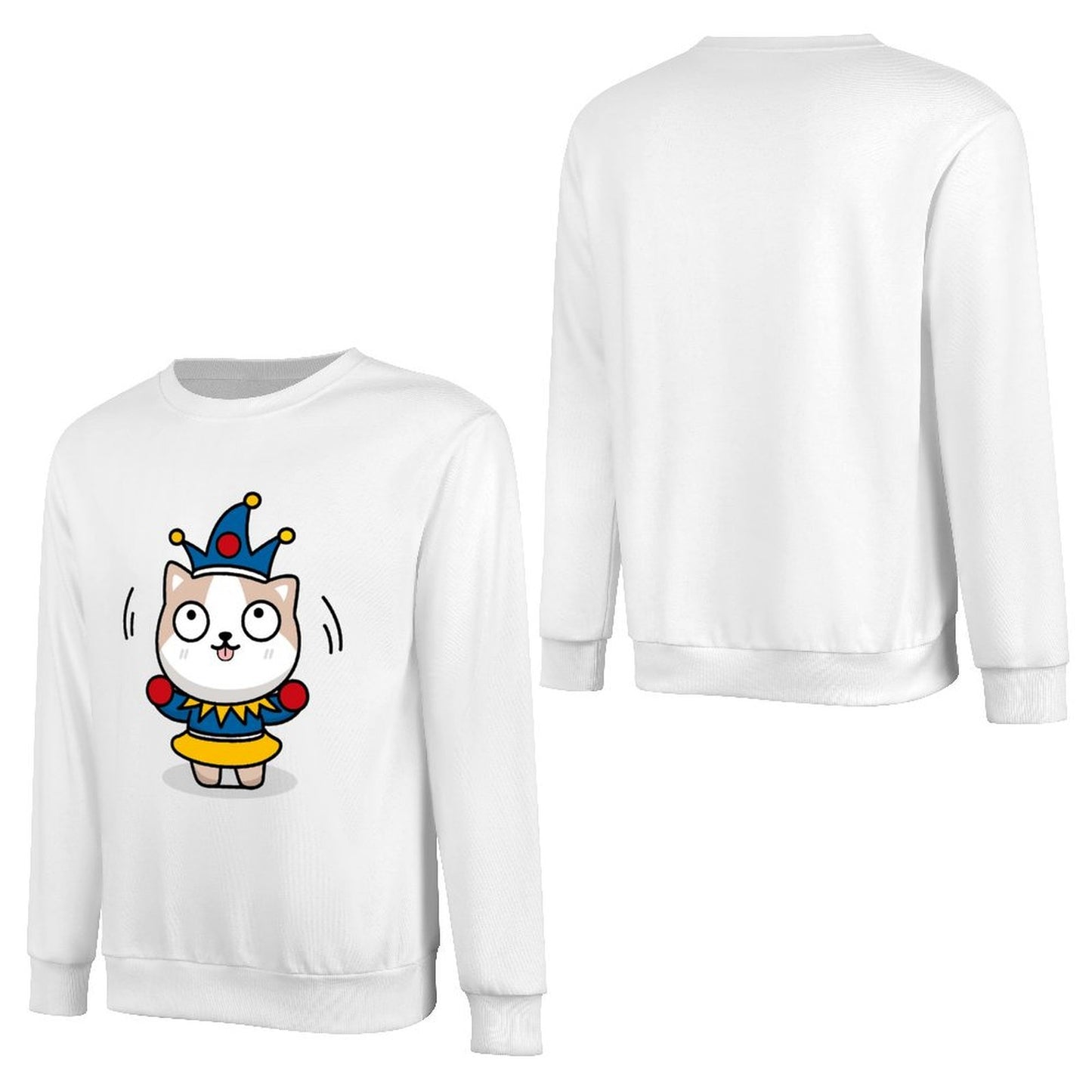 Front Patterned Long Sleeve TopStudio Comfort