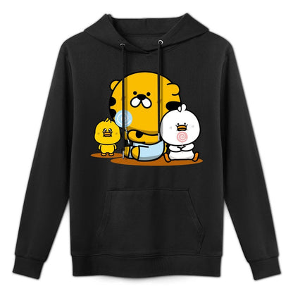 Essential Soft-Touch Front Graphic Hoodies