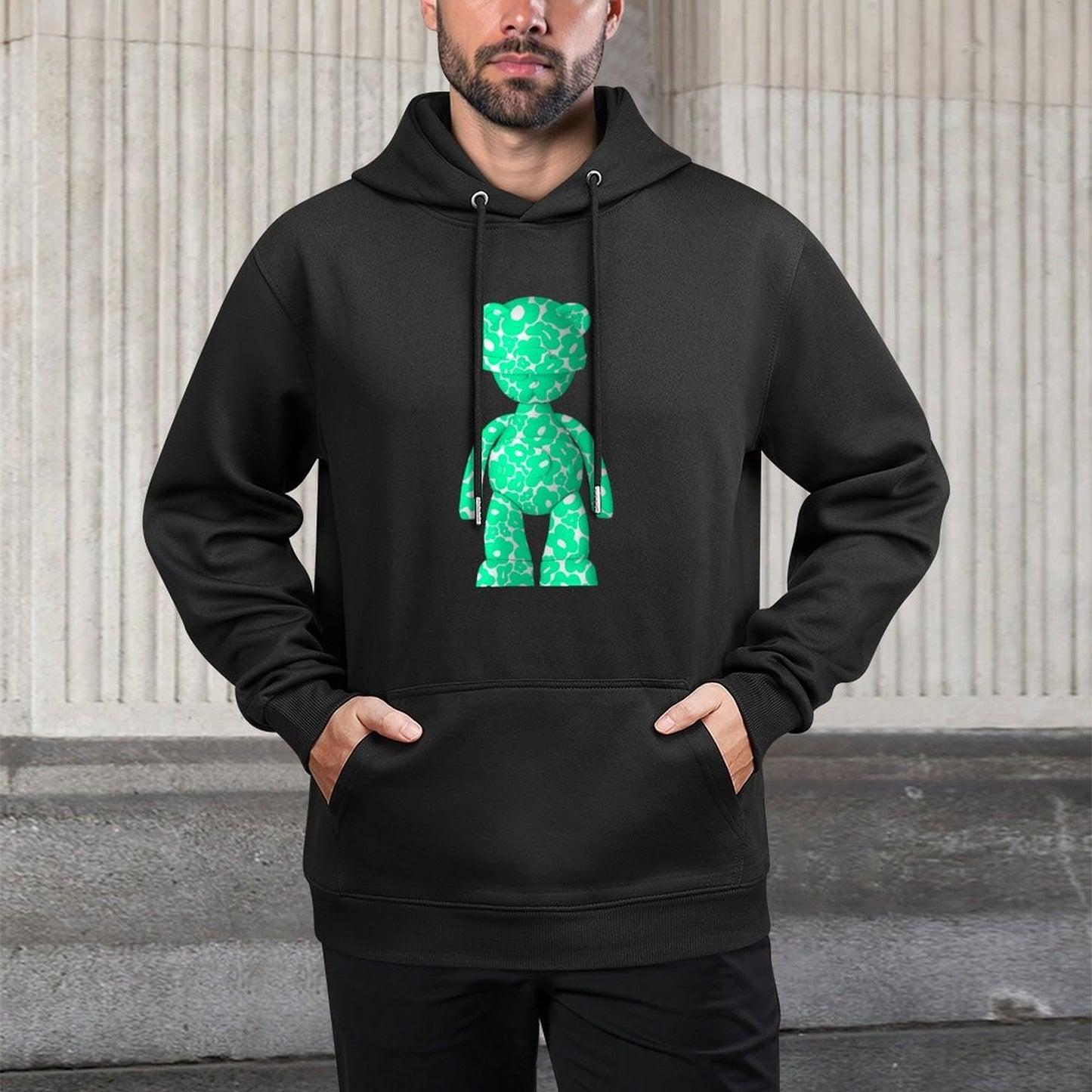 IPIB 250g Hooded Pocket Sweatshirt Front GraphicMen's Hooded  Sweatshirt6000130-5
