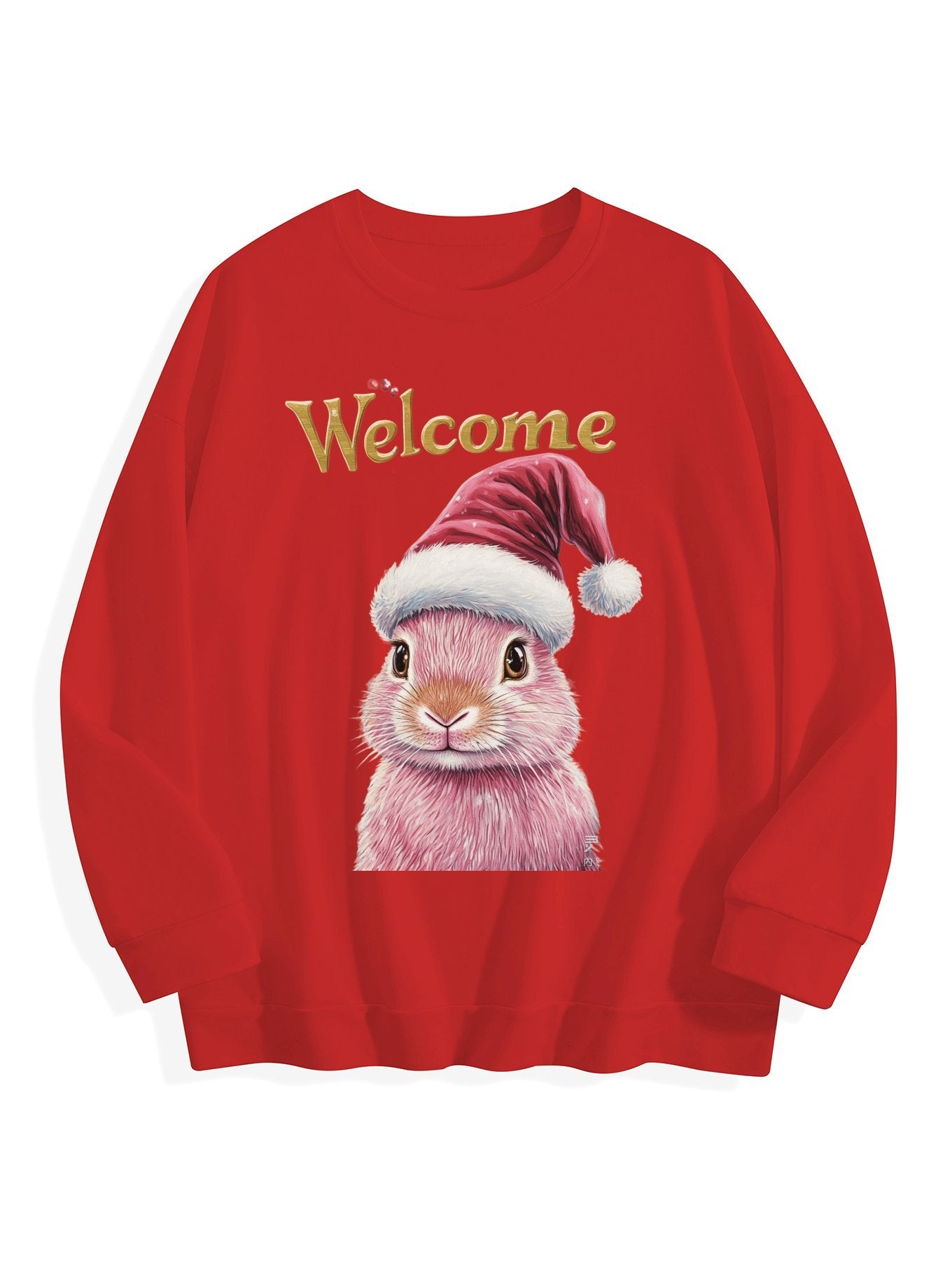 Customizable Christmas-themed bunny