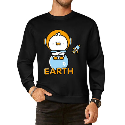 Front Patterned Long Sleeve TopClassic Fit TrueComfort