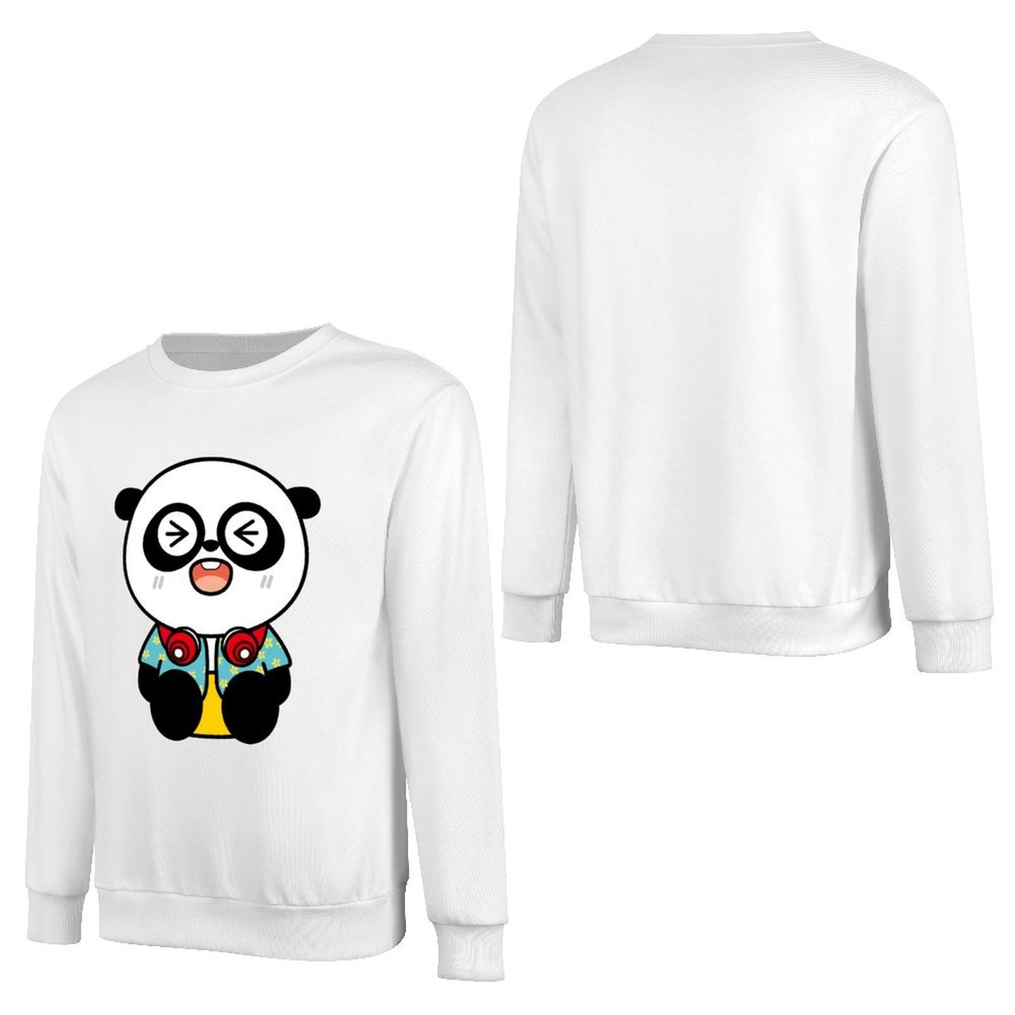 Front Patterned Long Sleeve TopStreet Heavyweight