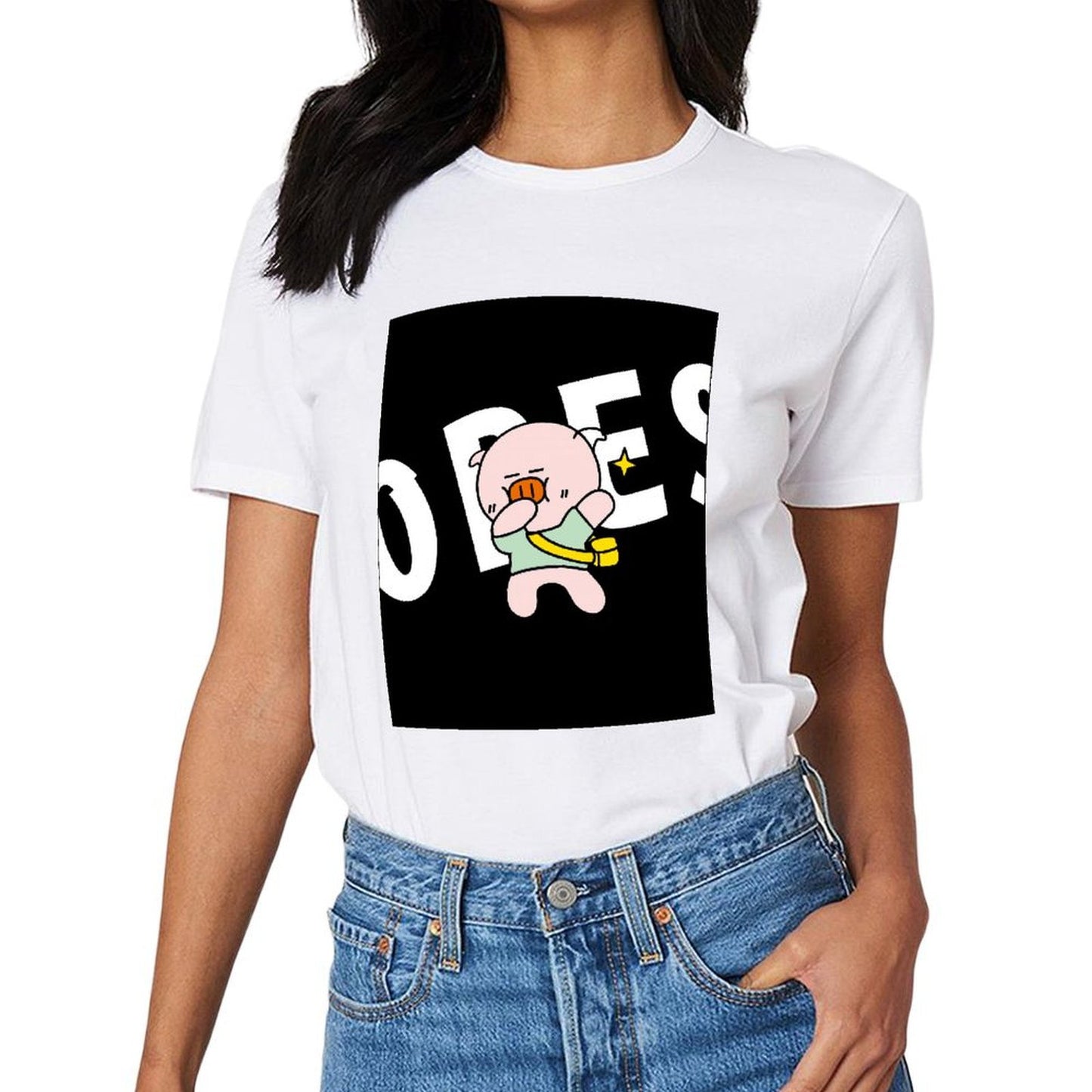 Unisex Fitted Front Graphic T-shirt