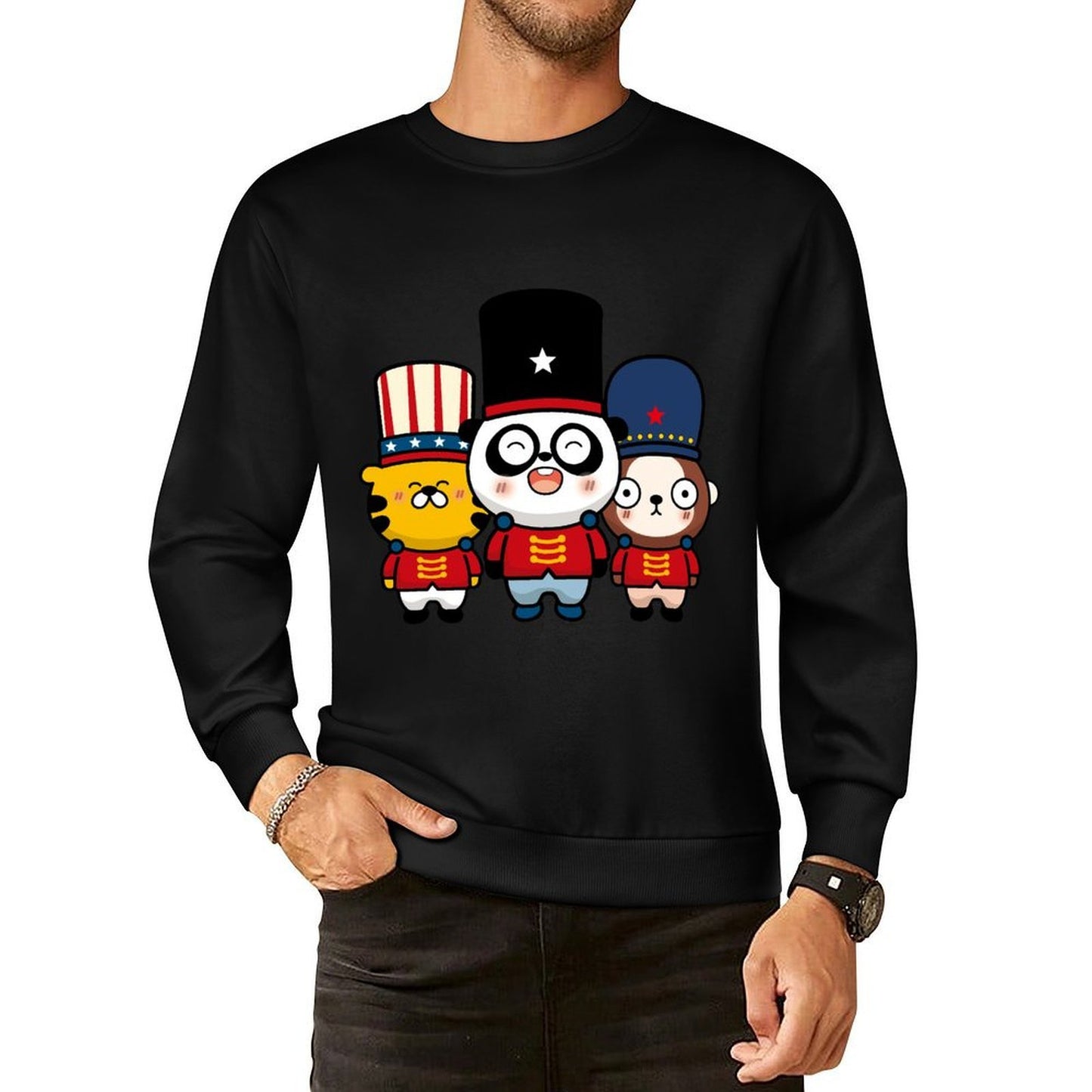 Front Patterned Long Sleeve TopSoftWear ModernFit