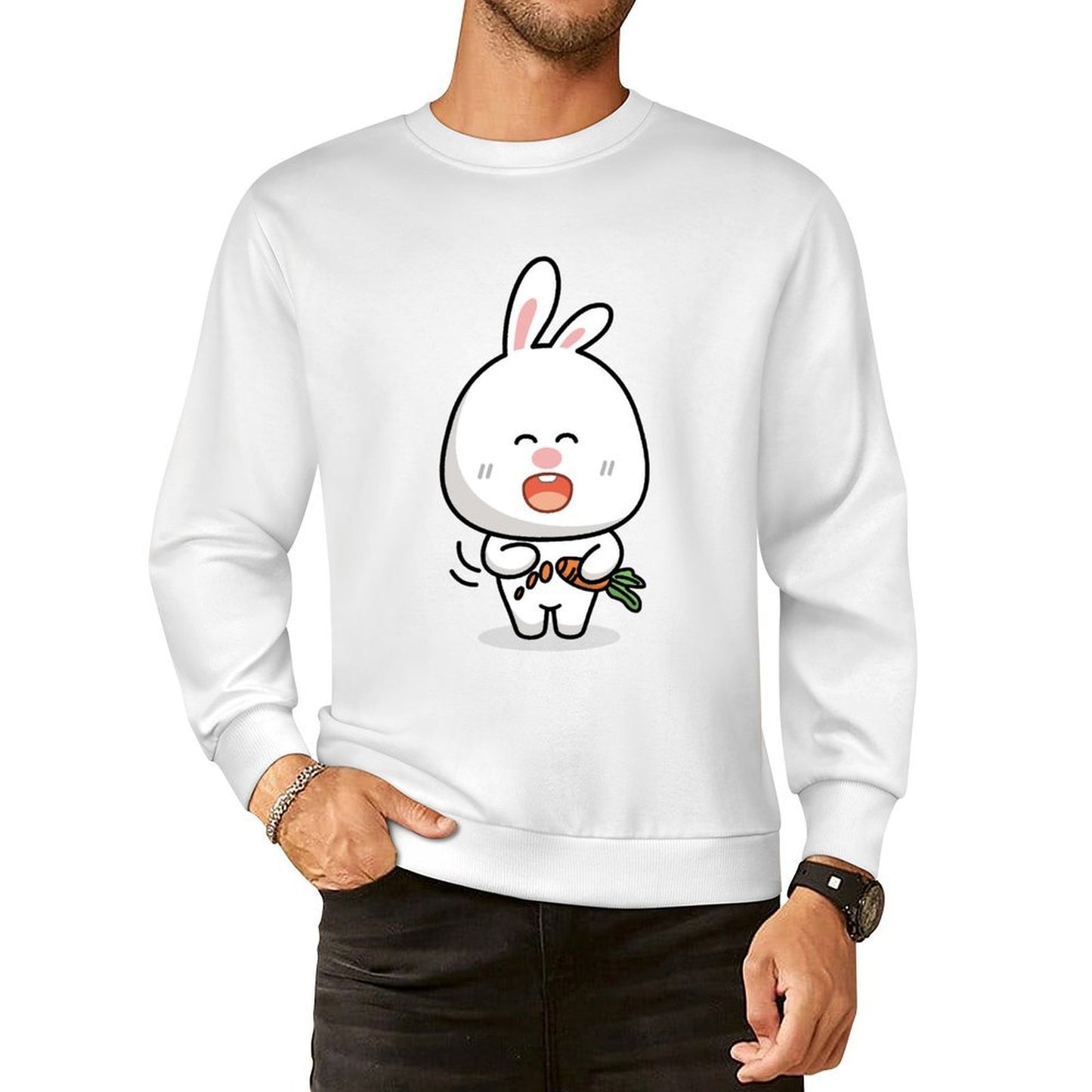 Front Patterned Long Sleeve TopDesign-Your-Own Bold