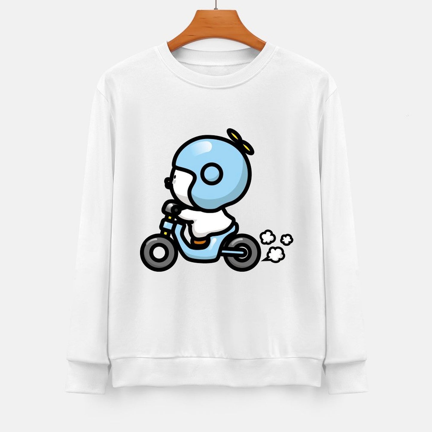 Front Patterned Long Sleeve TopBreathable Moisture-Wicking