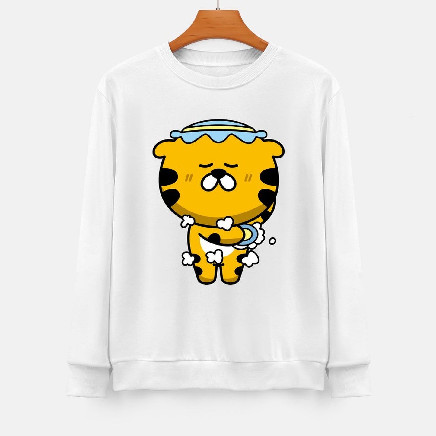 Front Patterned Long Sleeve TopStandard Essential