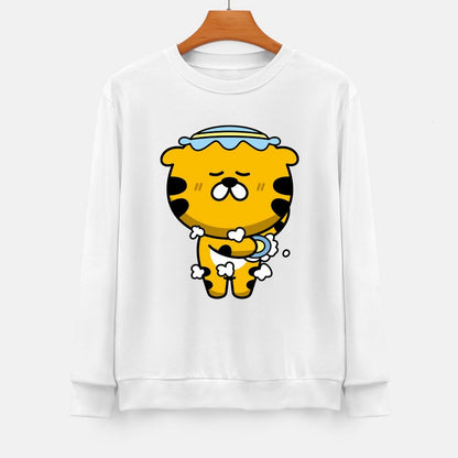 Front Patterned Long Sleeve TopStandard Essential