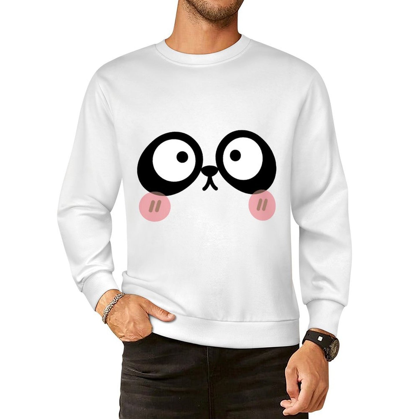 Front Patterned Long Sleeve TopModernFit Studio