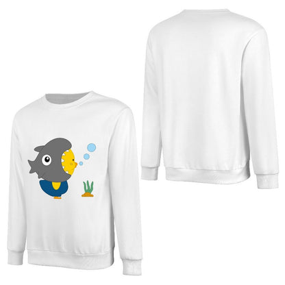 Front Patterned Long Sleeve TopLogo-Ready SoftWear