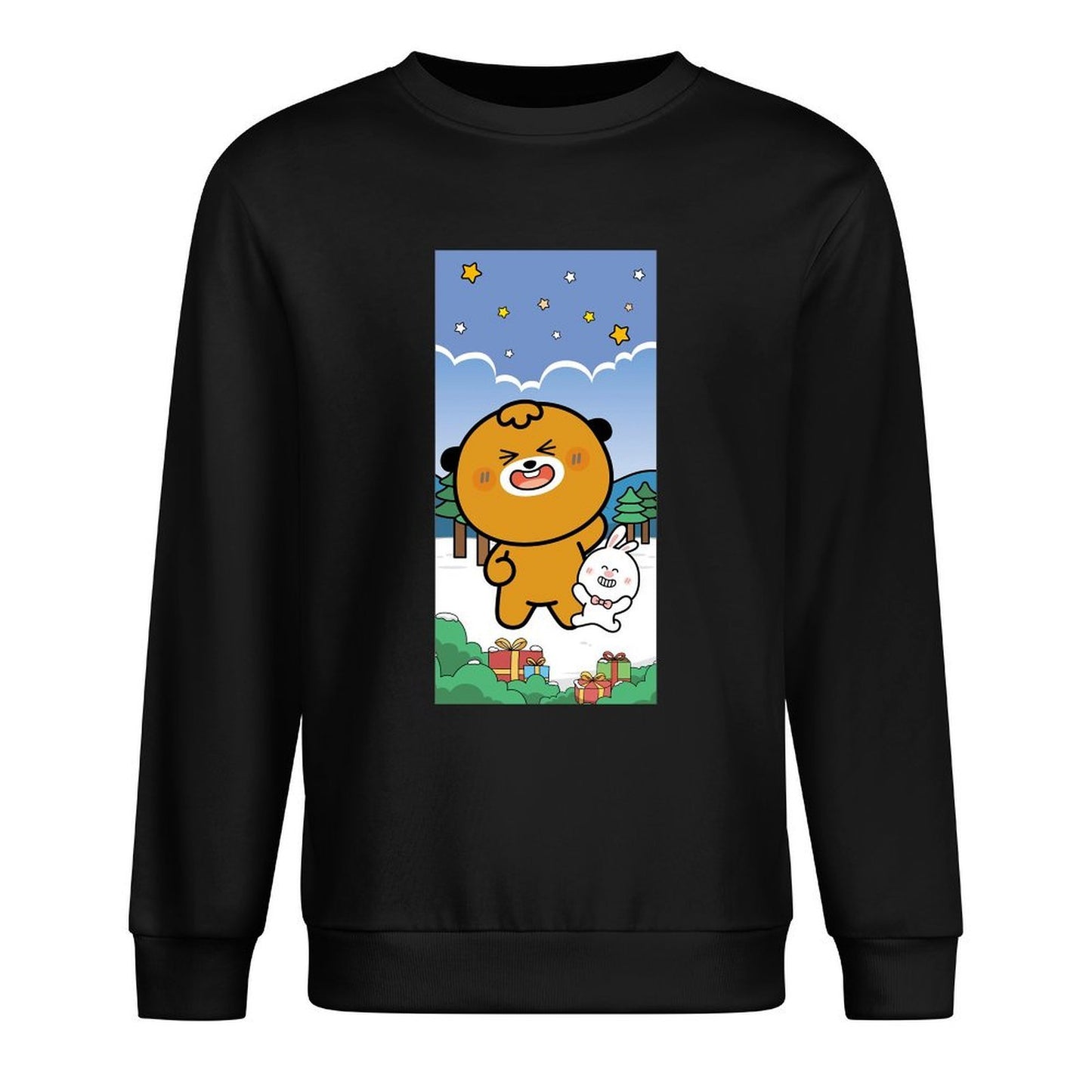 Front Patterned Long Sleeve TopEdition Softstyle