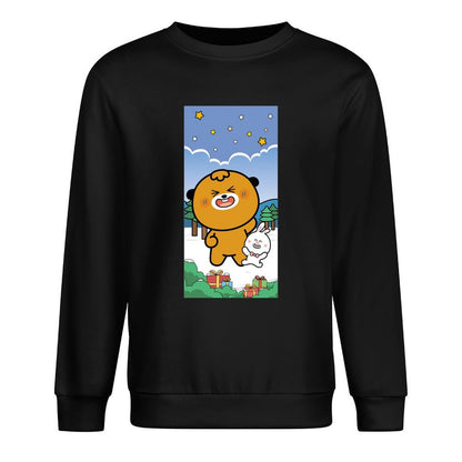 Front Patterned Long Sleeve TopEdition Softstyle