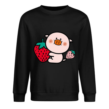 Front Patterned Long Sleeve TopHigh-Quality Fade-Resistant