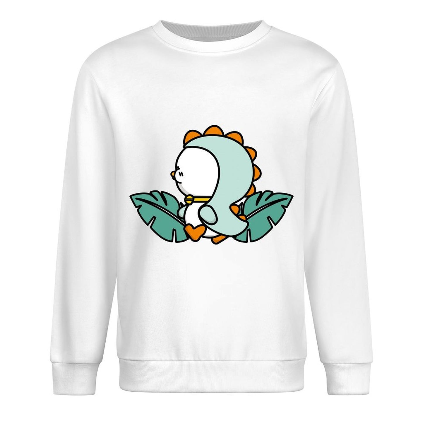 Front Patterned Long Sleeve TopStreetFit RelaxFit