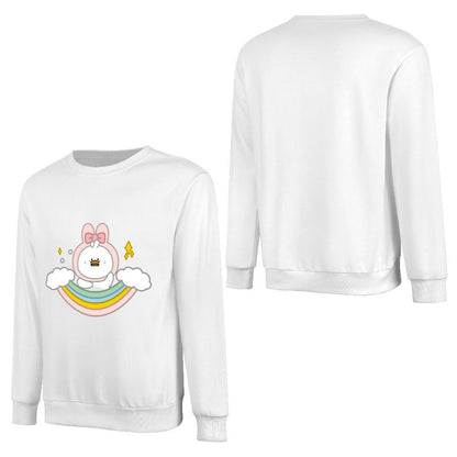 Front Patterned Long Sleeve TopClean Casual