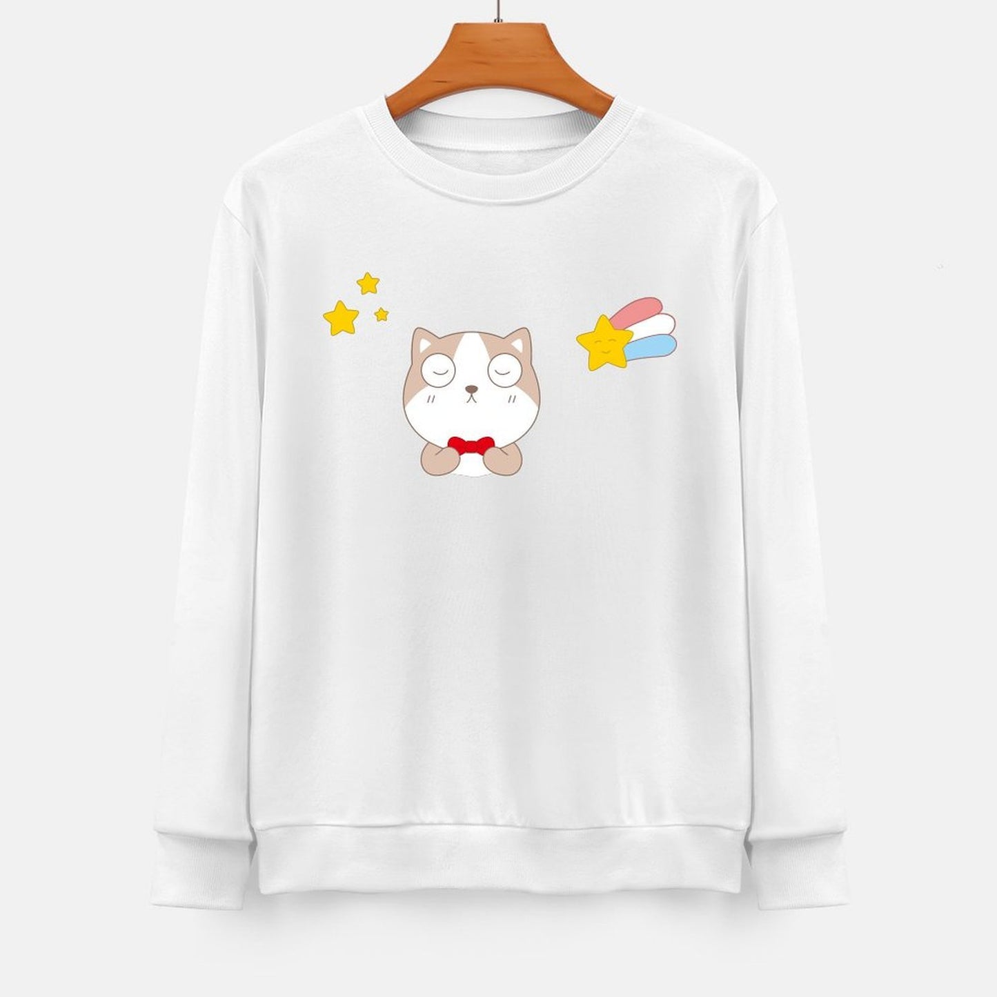 Front Patterned Long Sleeve TopDailyFit Clean Edges