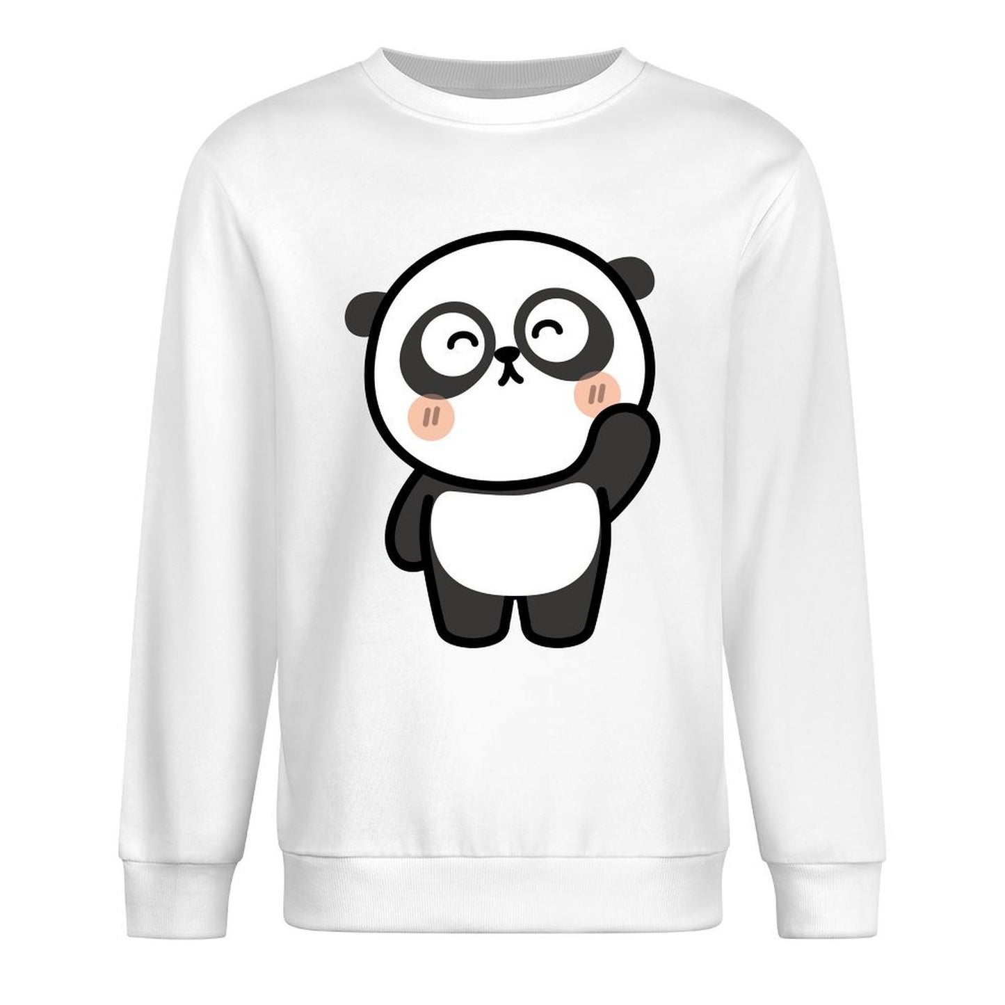 Front Patterned Long Sleeve TopPure Fade-Resistant