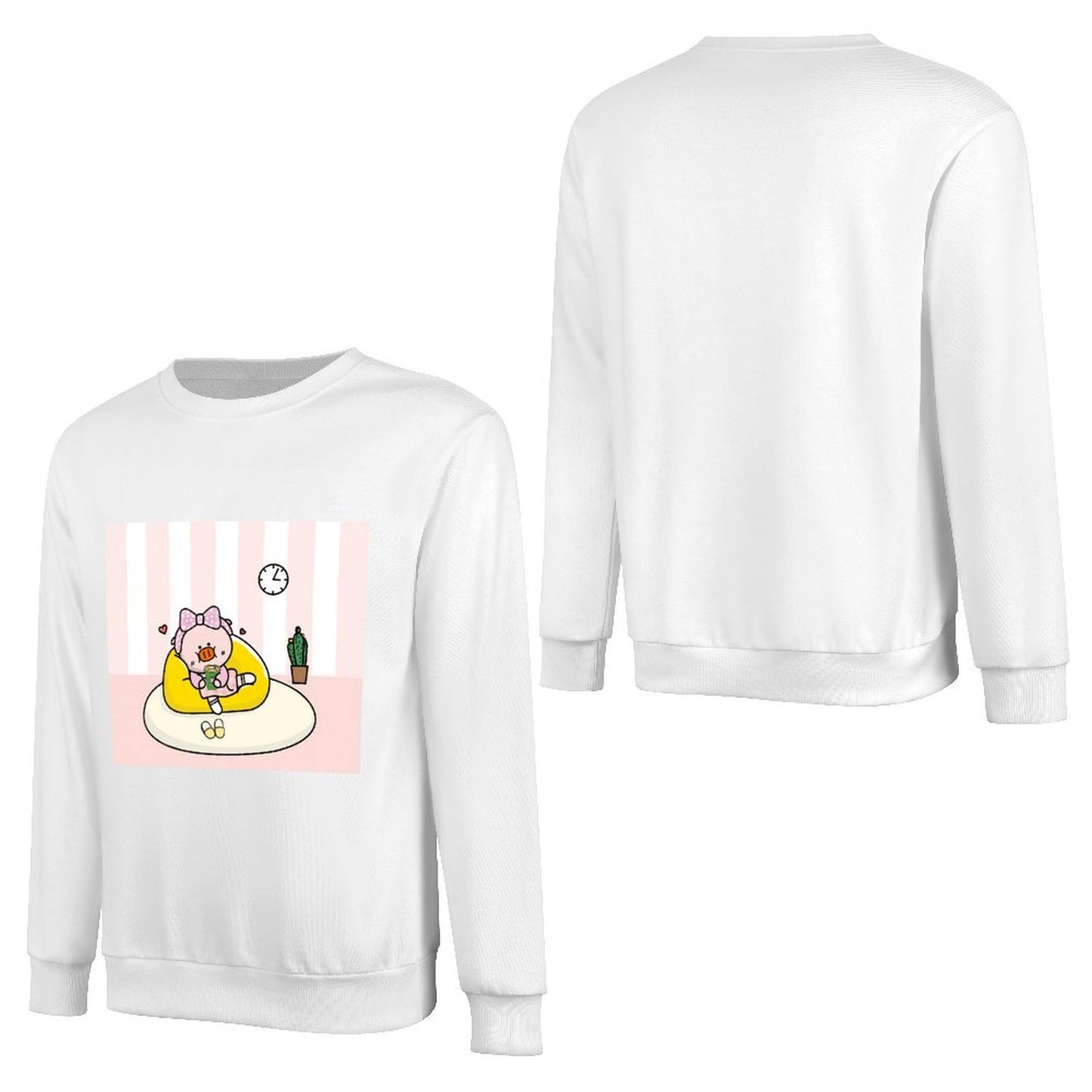 Front Patterned Long Sleeve TopChill Soft