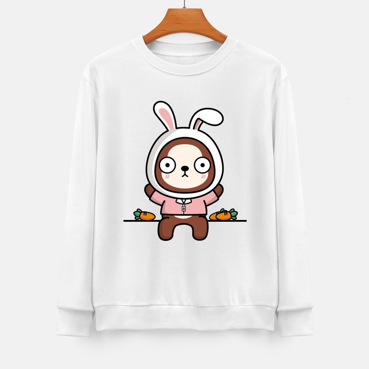 Front Patterned Long Sleeve TopRelaxFit YearRound