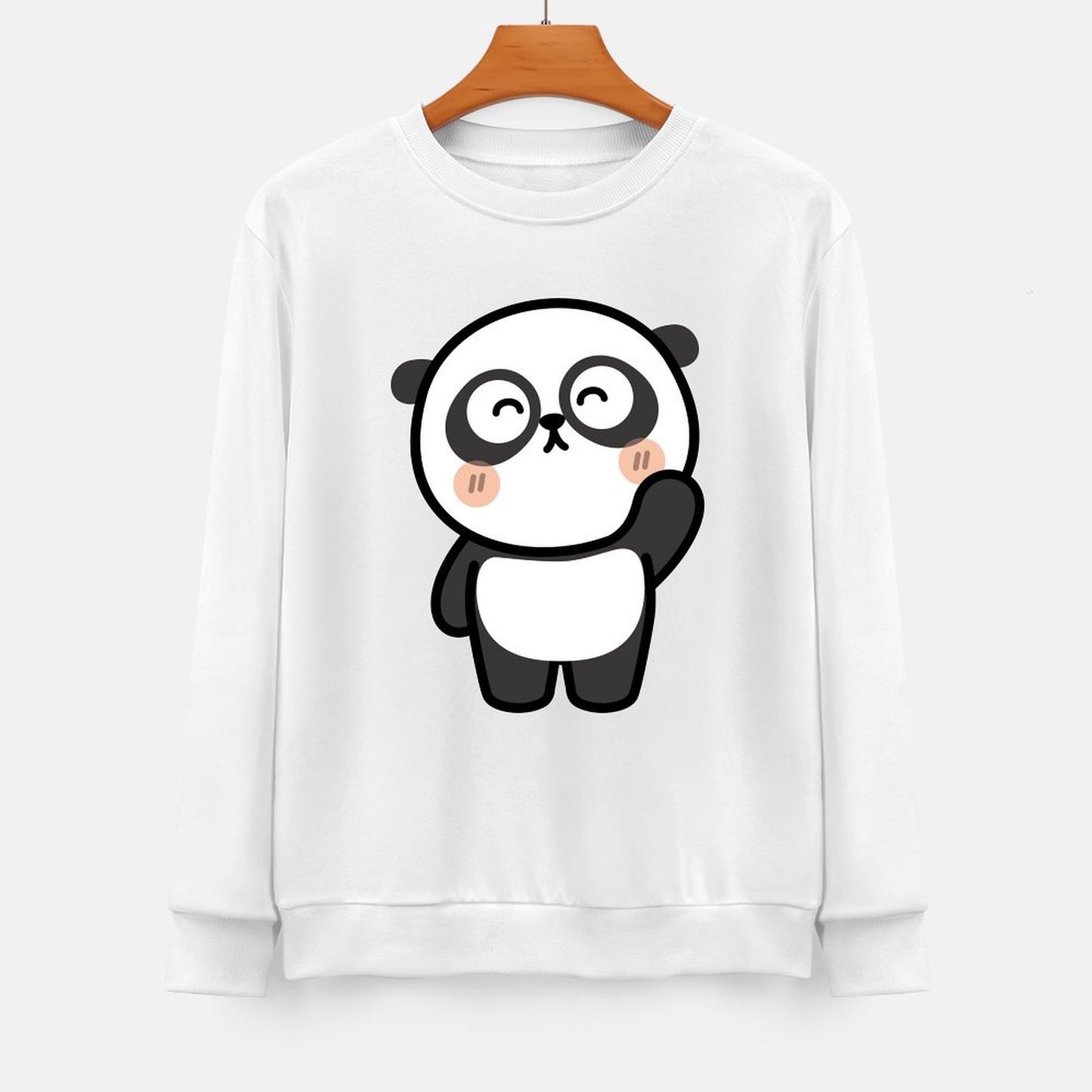 Front Patterned Long Sleeve TopPure Fade-Resistant