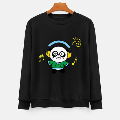  Front Patterned Long Sleeve TopSmooth Feel Sleek