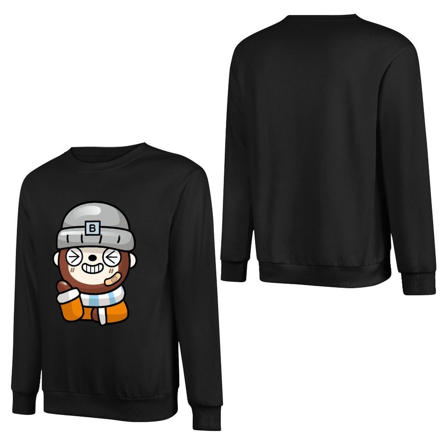 Front Patterned Long Sleeve TopPerformance Smooth Feel