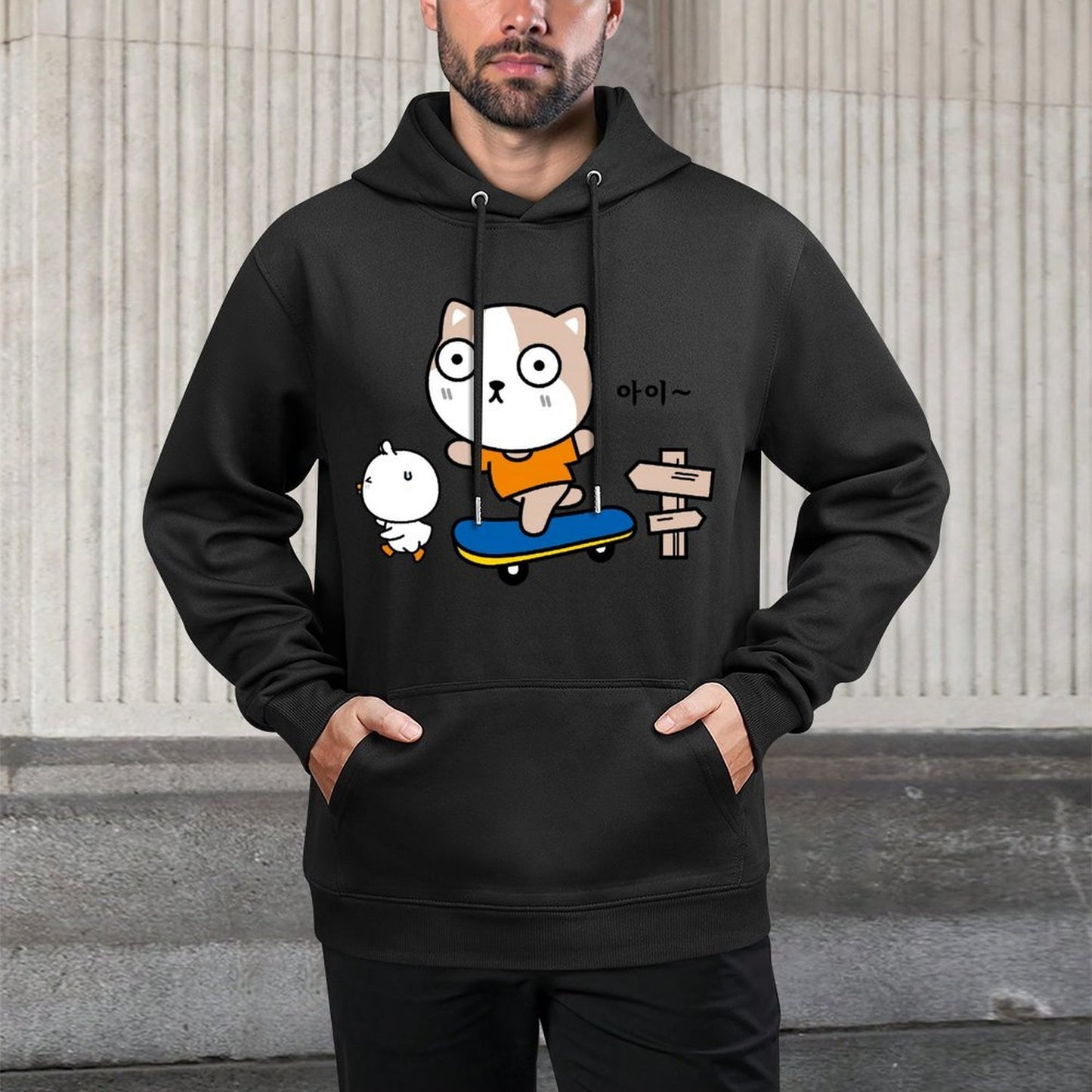 EasyStyle Crisp Print Front Graphic Hoodies