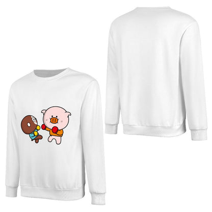 Front Patterned Long Sleeve TopStudio Print-Ready