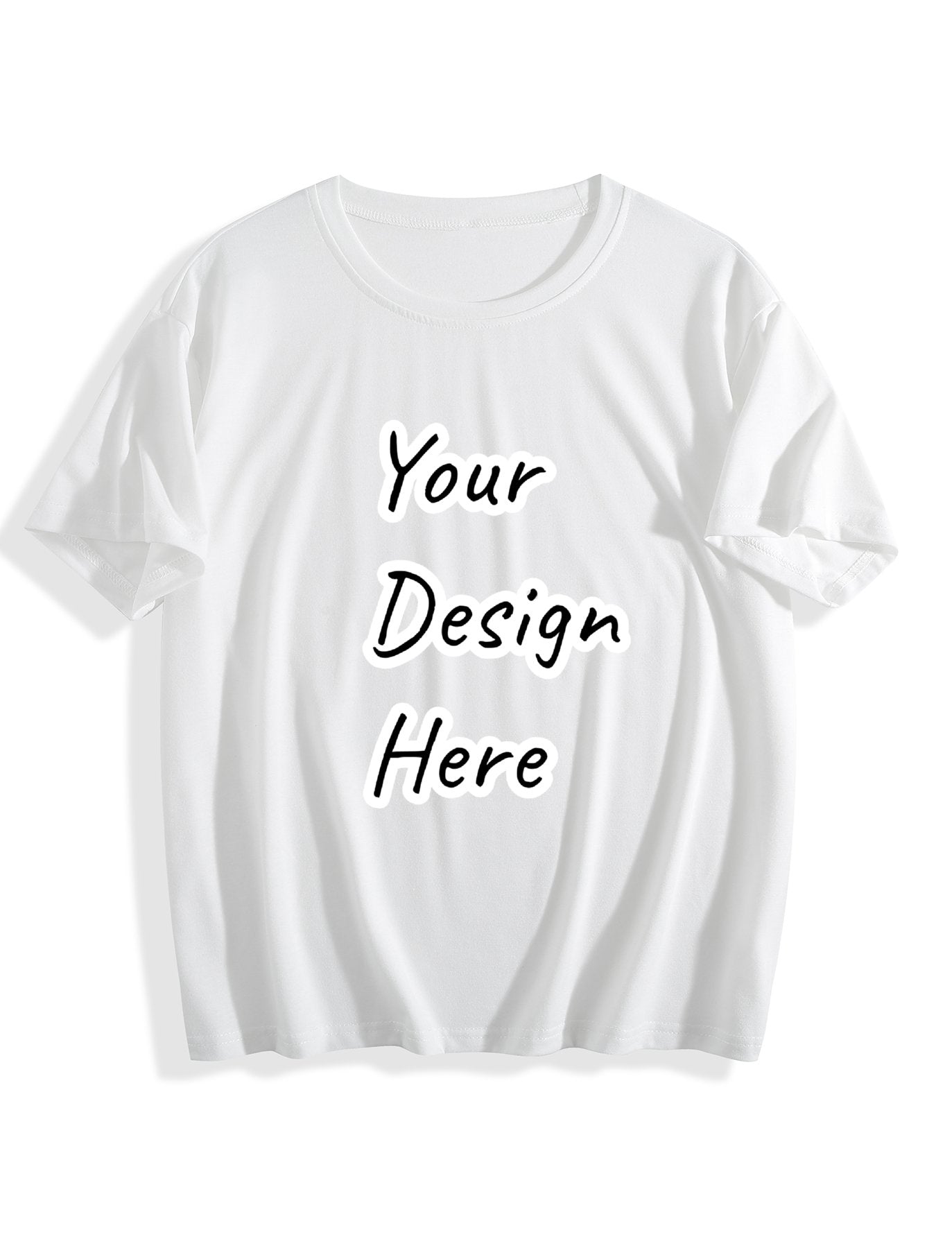 Customizable Front Design Women's Short-Sleeve White