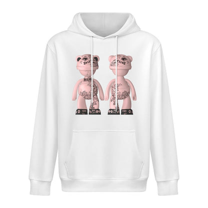 Hoodie Front PatternCrew Neck Clean