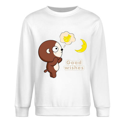 Front Patterned Long Sleeve TopClassicLine Fade-Proof