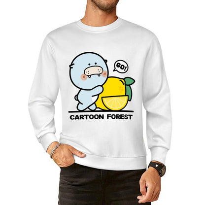 Front Patterned Long Sleeve TopRetro Minimal