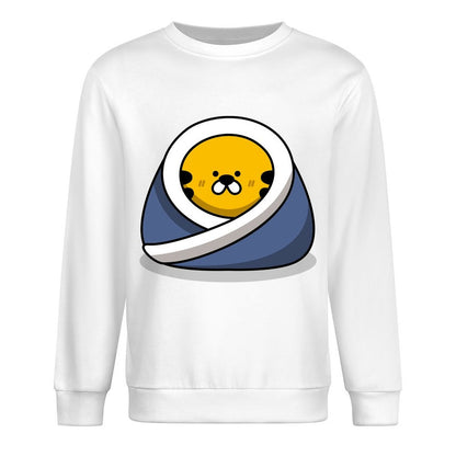 Front Patterned Long Sleeve TopStreet Unisex