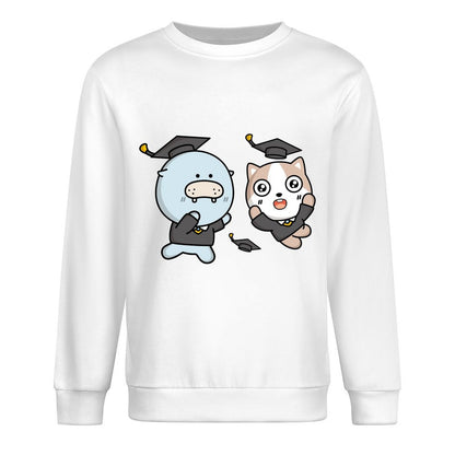 Front Patterned Long Sleeve TopRegular Minimal