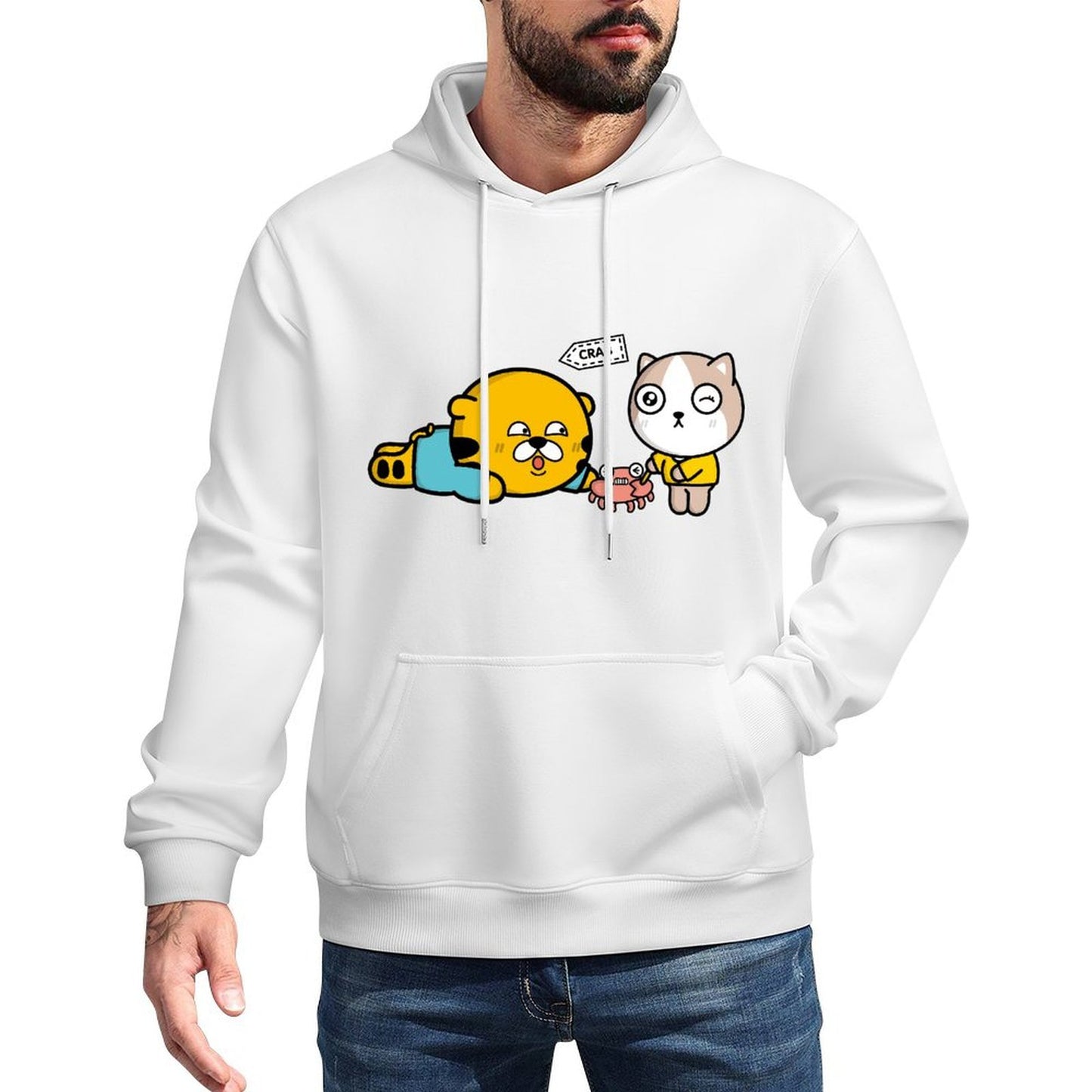 Shrink-Resistant Vintage Front Graphic Hoodies