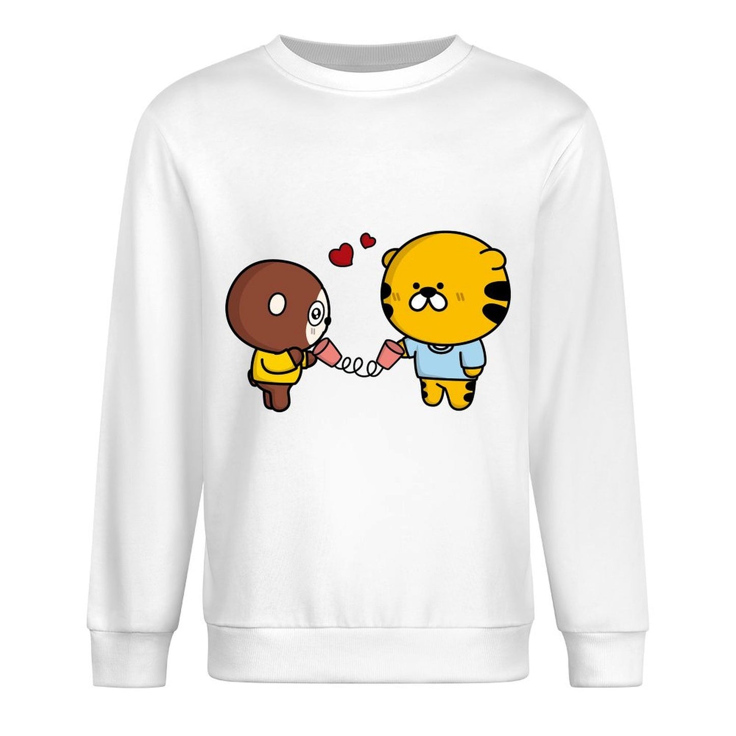 Front Patterned Long Sleeve TopBasicSeries Heat-Transfer