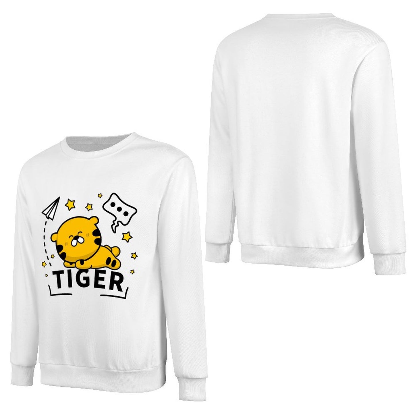 Front Patterned Long Sleeve TopYearRound Retro