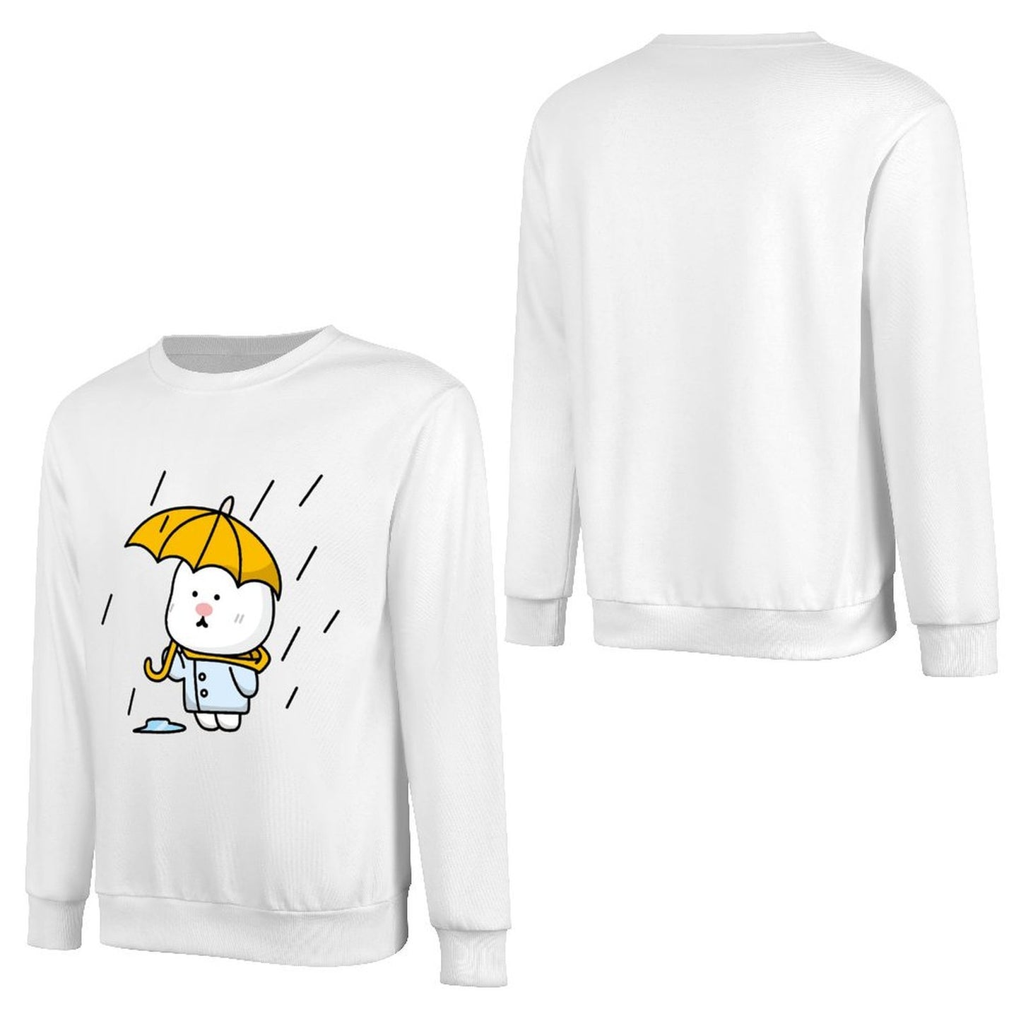 Front Patterned Long Sleeve TopFade-Resistant Street